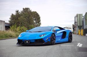 Lamborghini Aventador LP700-4 Blue by SR Auto Group on PUR Wheels 2014 года